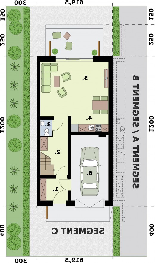SEGMENT C - rzut przyziemia
